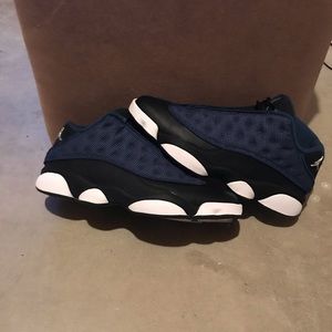 Black and Navy Jordan 13 Low